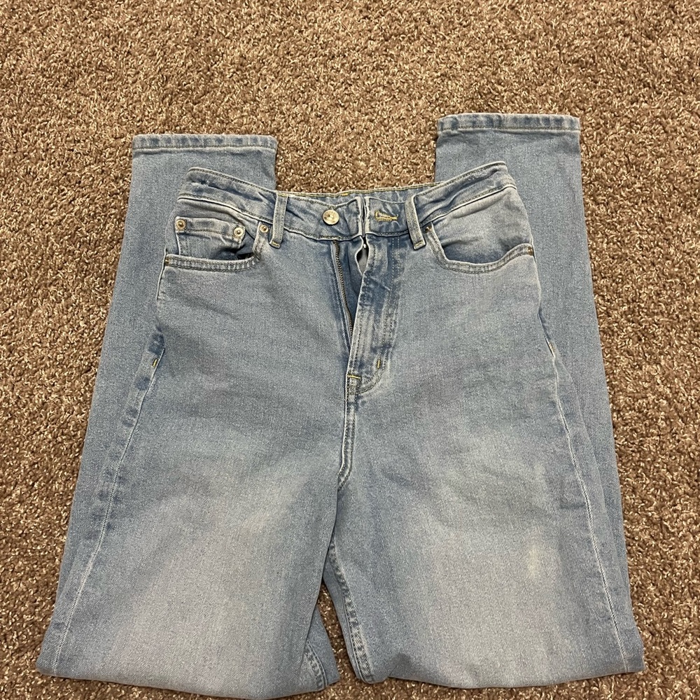 h&m divided high rise jeans